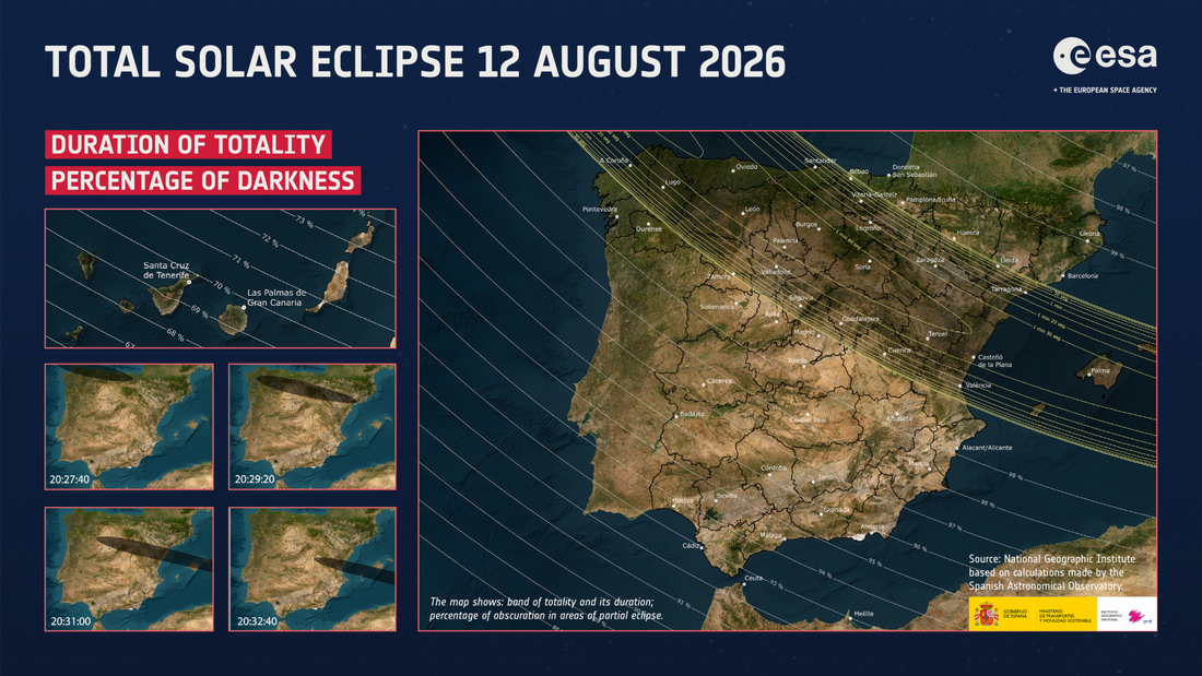 La ESA prepara el eclipse solar total del 12 de agosto