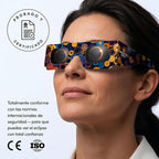 12 Gafas + 2 Filtros para móvil Eclipse Solar Certificación ISO 12312-2 / ENVIO GRATIS