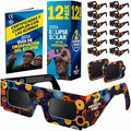 12 Gafas + 2 Filtros para móvil Eclipse Solar Certificación ISO 12312-2 / ENVIO GRATIS