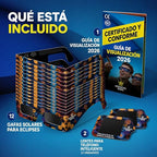 12 Gafas + 2 Filtros para móvil Eclipse Solar Certificación ISO 12312-2 / ENVIO GRATIS