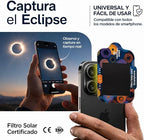 6 Gafas + 2 filtros para móvil Eclipse Solar Certificación ISO 12312-2 / ENVIO GRATIS